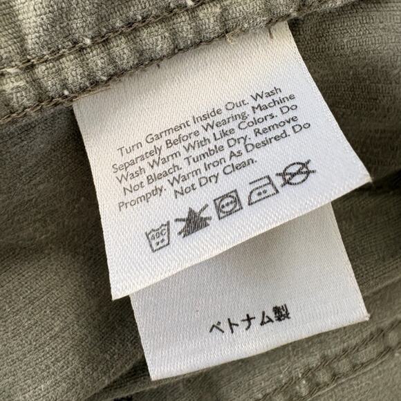 Upcycled Faux Fur Collar Corduroy Jacket Fox Art Back Whimsigoth Cottagecore L - Picture 6 of 6